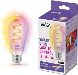 Produktbild: WiZ ST64 LED Lampe Tunable White & Color, dimmbar, 16 Mio. Farben, smarte Steuerung per App/Stimme über WLAN