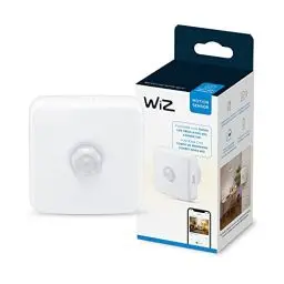 Produktbild: WiZ Motion Sensor (inkl. Batterien), Smarter Bewegungssensor mit 3 m Reichweite, Lichtsteuerung Aller WiZ Lampen und Leuchten im Innenbereich