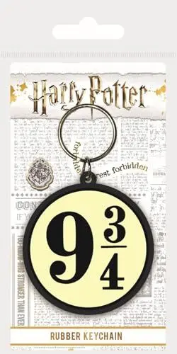 Produktbild: Wizarding World Potter - 9 3/4, Schlüsselanhänger aus Gummi, 4.5 x 6 cm RK38475C Mehrfarbig
