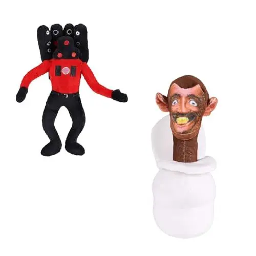 Produktbild: wiztex Stück Sk-ibidi und Speaker-Man Plüschspielzeug Sk-ibidi Plüschtier Gaming-Fans und Kinder (2 Pcs Set)