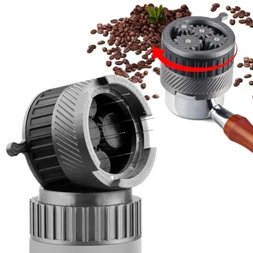 Produktbild: WJCJTJL WDT Tool Espresso, Spirographic Kaffee Distributor, Espresso-Verteilungswerkzeuge Kompatibel mit 54MM Siebträger, rotierender Espresso-Nadelrührer, Espressomaschinen-Zubehör-Werkzeug