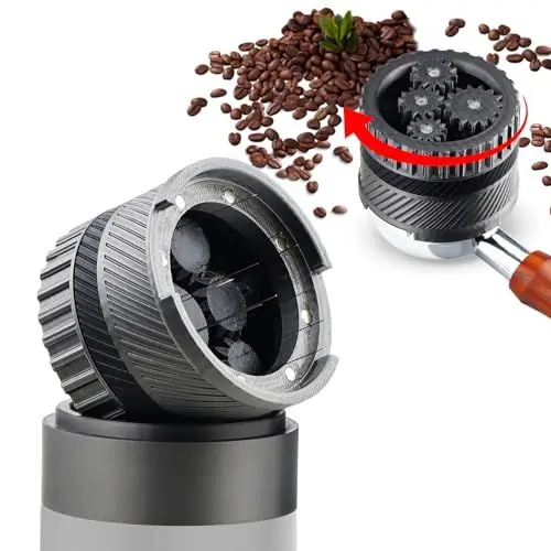 Produktbild: WJCJTJL WDT Tool Espresso, Spirographic Kaffee Distributor, Espresso-Verteilungswerkzeuge Kompatibel mit 58MM Siebträger, rotierender Espresso-Nadelrührer, Espressomaschinen-Zubehör-Werkzeug