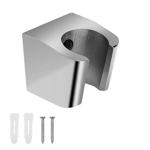 Produktbild: WJUAN Duschkopfhalterung Wand – Handbrause Halterung aus Zinklegierung, Silber, für Dusche, inkl. Schrauben & Dübel