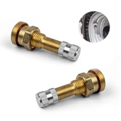 Produktbild: WJUAN Reifenventil 2, Modell V3-20-1, 45mm, Roller Reifenventil, Reines Kupfer Reifenventile, Eingebettet, Geeignet für PKW, LKW, Motorräder