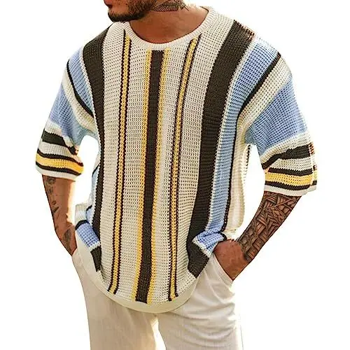 Produktbild: WKAYsIV Fleecepullover Kinder Fahrradjacke Gelb Herren gestrickter Langarmpullover mit Rundhalsausschnitt einfarbigem Oberteil Herren Winter Mantel Kunstpelz(Schwarz,XXL)