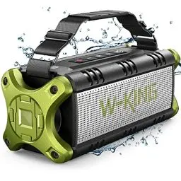 Produktbild: W-KING Bluetooth Lautsprecher Groß 90W Peak, Musikbox Bluetooth, 50W Deep Bass, Portable Party Loud Lautsprecher Boxen, IPX6 Wasserdicht, Boombox Outdoor Lautsprecher, 40H, EQ, Powerbank, AUX, TF,NFC