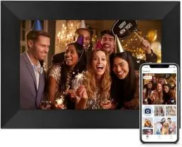 Produktbild: WLAN Digitaler Bilderrahmen,8 Zoll 32 GB Elektronischer Bilderrahmen,1280x800 IPS HD Touchscreen Foto Rahmen,Teilen Sie Fotos oder Videos sofort von überall Aus