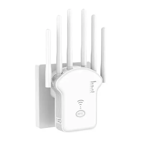 Produktbild: WLAN Verstärker, 1200Mbit/s WLAN Repeater, 5G & 2.4G Dualband Ultraxtender WiFi Verstärker mit LAN anschluss, WPS, Kompatibel mit 99% Standard-WiFi Routern, Deckt bis zu 9200Sq.ft und 35 Geräte