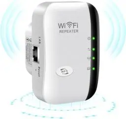 Produktbild: WLAN Verstärker WLAN Repeater, WiFi Verstärker mit WPS & Repeater/AP/Router Modus, WiFi Repeater mit Ethernet Port, Kompatibel zu Allen WLAN Geräten, OK-R01