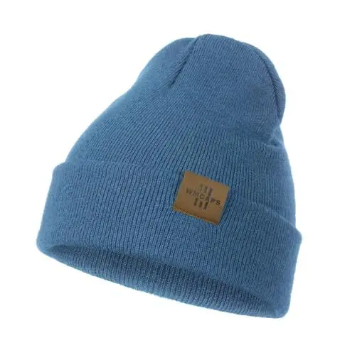 Produktbild: Wmcaps Mütze Kinder Jungen, Warme Weiche Wintermützen für Mädchen Kleinkind Baby, Doppellagige Strickmütze Kinder, Himmelblau