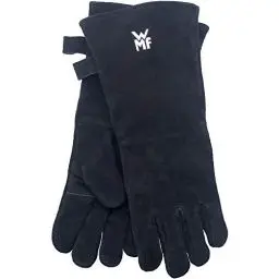 Produktbild: WMF BBQ Grillhandschuhe 1 Paar, Leder, hitzebeständige Handschuhe, Ofenhandschuhe extra lang, praktische Größe (10/XL)