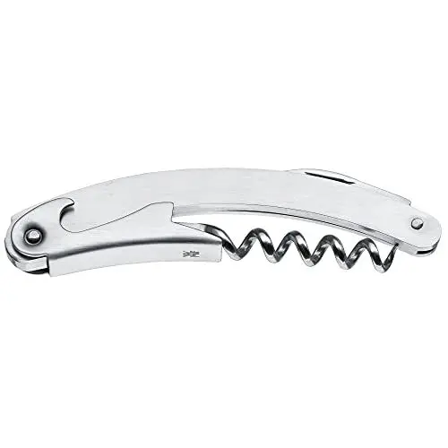 Produktbild: WMF Clever&More Kellnermesser 10 cm, Cromargan Edelstahl mattiert, Kellnerbesteck mit Flaschenöffner, Kapselheber, Folienschneider, für alle Korkenarten
