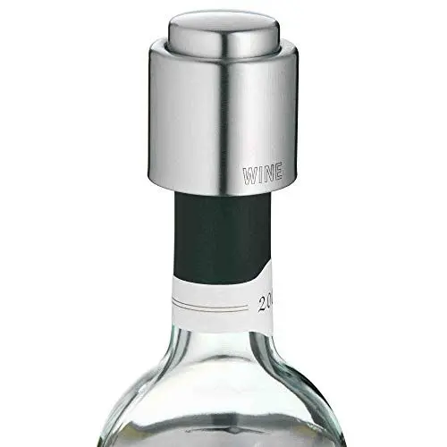 Produktbild: WMF Clever&More Weinverschluss mit Aufschrift, Weinflaschenverschluss Ø 2,4 cm, Cromargan Edelstahl mattiert