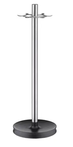 Produktbild: WMF Depot Utensilienhalter 30 cm, 7 Aufhängungen, Drehständer, Cromargan Edelstahl, gummierter Fuß