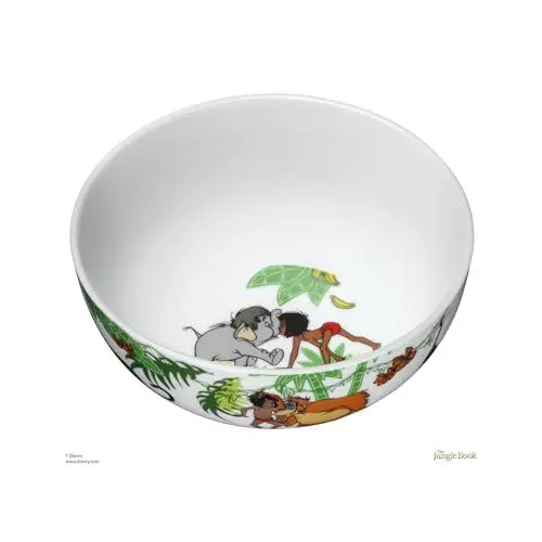 Produktbild: WMF Disney Dschungelbuch Kindergeschirr Kinder-Müslischale 13,8 cm, Porzellan, spülmaschinengeeignet, farb- und lebensmittelecht