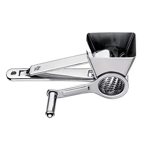 Produktbild: WMF Gourmet Parmesanreibe Kurbel 18 cm, Parmesanmühle, Käsereibe mit Kurbel, Edelstahl, spülmaschinengeeignet