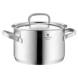 Produktbild: WMF Gourmet Plus Kochtopf groß 24cm, Metalldeckel mit Dampföffnung, Fleischtopf Induktion 5,7l, Cromargan Edelstahl mattiert, Innenskalierung