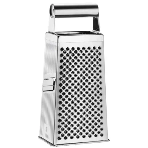 Produktbild: WMF Gourmet Vierkantreibe, 8 x 24 cm, Reibe Edelstahl, 4 Reibeflächen, ideal als Kartoffelreibe, Gemüsehobel, Cromargan, spülmaschinengeeignet