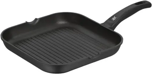 Produktbild: WMF Grillpfanne 27x27 cm mit Ausguss, Aluminium beschichtet, Steakpfanne ideal zum knusprigen Braten, Grill Pfanne, eckige Pfanne, Kunststoffgriff