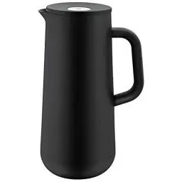Produktbild: WMF Impulse Thermoskanne 1l, Isolierkanne für Kaffee oder Tee, Druckverschluss, Kaffee Thermoskanne hält Getränke 24h kalt & warm, schwarz