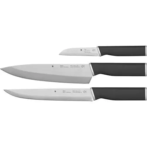 Produktbild: WMF Kineo Messerset Küche 3teilig, Made in Germany, 3 Küchenmesser scharf, Performance Cut, Kinetisches Design, Spezialklingenstahl