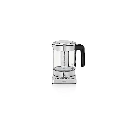 Produktbild: WMF Küchenminis 2 in 1 Vario Wasserkocher mit Temperatureinstellung, 1,0l, 1900 W, Teekocher Glas mit Teebeutelhalter und Sieb