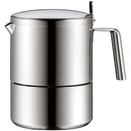Produktbild: WMF Kult Espressokocher 300ml, Espressomaschine für 6 Tassen, Cromargan Edelstahl mattiert, Induktion, spülmaschinengeeignet