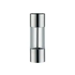 Produktbild: WMF Mini Gewürzmühle klein 11 cm unbefüllt, Cromargan Edelstahl, Grinder, Glas, Keramikmahlwerk, Salzmühle, Pfeffermühle