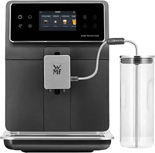 Produktbild: WMF Perfection 860L Kaffeevollautomat mit Milchsystem,17 Getränkespezialitäten, Double Thermoblock, Edelstahl-Mahlwerk, Nutzerprofil, 1l Milchbehälter
