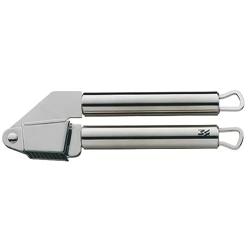 Produktbild: WMF Profi Plus Knoblauchpresse Edelstahl 17,5 cm, Cromargan Edelstahl teilmattiert, Knoblauchpresse spülmaschinengeeignet