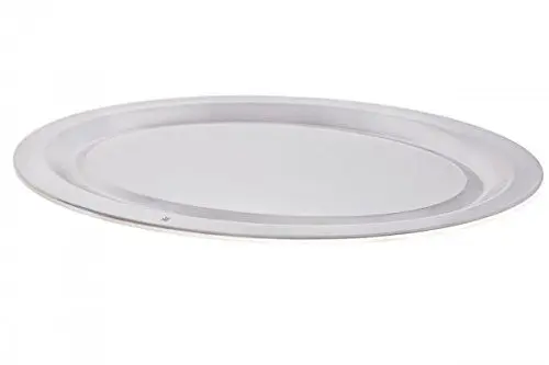 Produktbild: WMF Servierplatte oval 44 x 31,5 cm, Servierteller, Cromargan Edelstahl poliert, spülmaschinengeeignet