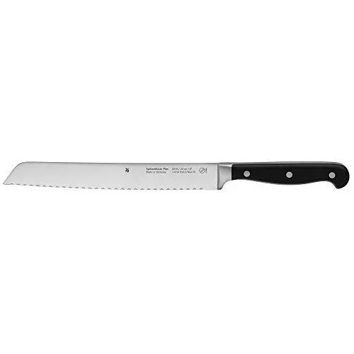 Produktbild: WMF Spitzenklasse Plus Brotmesser Doppelwellenschliff 31,5 cm, Brötchenmesser, Made in Germany, Performance Cut, XL-Griff, Brotmesser Wellenschliff, Klinge 20 cm