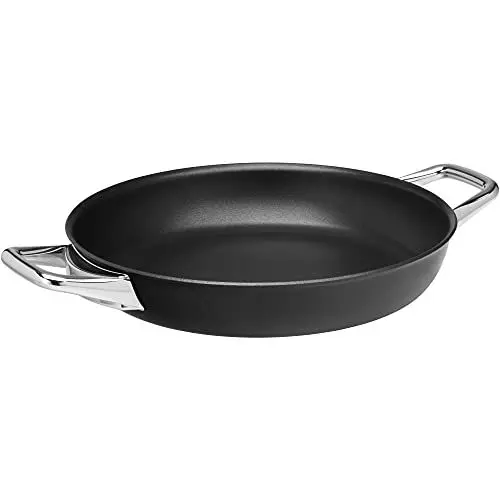 Produktbild: WMF Steak Profi Servier-Schmorpfanne 28cm Induktion, Steakpfanne ideal für scharfes Anbraten, Mehrschichtmaterial, Rapid Heat Control, backofenfest