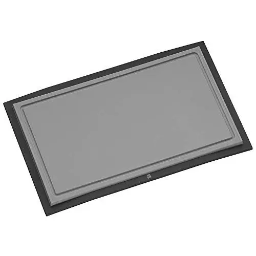 Produktbild: WMF Touch Schneidebrett Kunsstoff 32 x 20 cm, Tranchierbrett mit Saftrille, Küchenbrett klingenschonend, schwarz