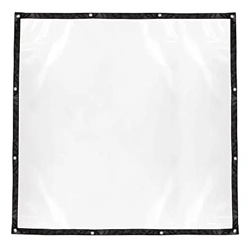Produktbild: Wnvivi Klare wasserdichte Abdeckung, Transparente Planen mit Ösen, Staubdichte, Regensichere Plane für Terrasse, Gartenpflanzen-Abdeckplane(150x150cm)