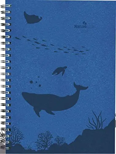 Produktbild: Wochenplaner Nature Line Ocean 2024 - Taschen-Kalender A5 - 1 Woche 2 Seiten - Ringbindung - 128 Seiten - Umwelt-Kalender - mit Hardcover - Alpha Edition