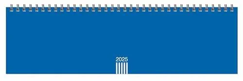 Produktbild: Wochenquerplaner, blau 2025: Praktischer Tischquerkalender zum Umklappen. Zeitloser Spiral-Kalender 2025 fürs Büro. Wochenplaner für den Schreibtisch. (Bürokalender Heye)
