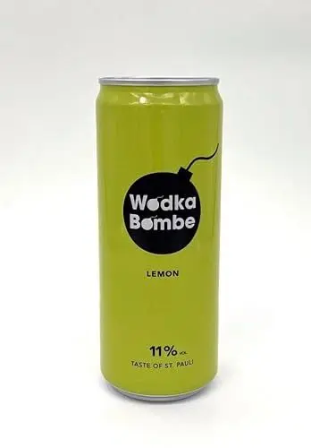 Produktbild: Wodkabombe - Das Original aus Hamburg, alkoholisches Mischgetränk (Lemon 24 x 330 ml)