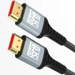 Produktbild: woednx HDMI Kable 1Meter 8K,Ultra High Speed HDMI Kabel 8K@60Hz 4K@120Hz 7680P,HDMI 2.1 Support HDR10 eARC 3D HDCP 2.2 & 2.3,Compatible with PS5/4 X-Box HDTV Blu-ray Player/Monitor/Laptop