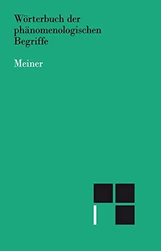 Produktbild: Wörterbuch der phänomenologischen Begriffe