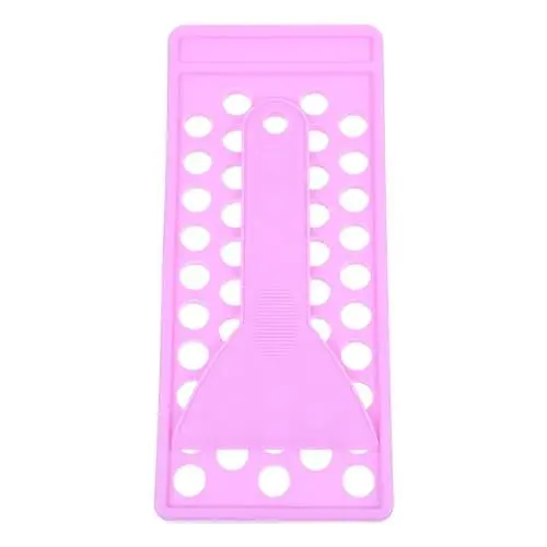 Produktbild: WOFASHPURET 1 Satz Lippenstift-füllform, Einfache Lippenbalsam Einfüllschale und Spachtel, Lippenstifte Fülltablett Kit, 5,5 ml Lipgloss Plastik Haupt Füllstoff Violett lipgloss selber machen