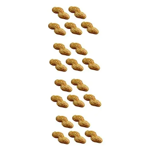 Produktbild: WOFASHPURET 20stücke Künstliche Erdnüsse Fotografie Requisiten Lifelike Fake Dried Fruits Dekoration Für Kreative Hintergründe Und Stilvolle Inszenierungen