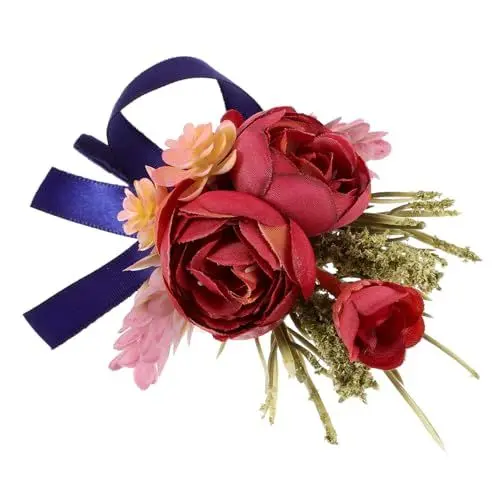 Produktbild: WOFASHPURET Und Schicke Corsage Boutonniere Für Bräutigam Trauzeugen Aus Hochwertigem Material