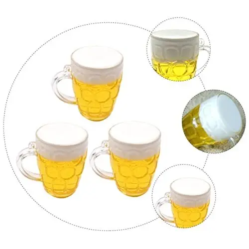 Produktbild: WOFASHPURET Realistische Bierglas-kuchendekorationen Vatertags-Ornamente Zubehör Bierdeckel