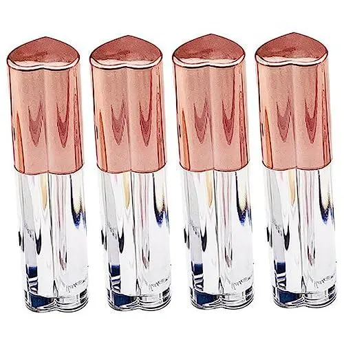 Produktbild: WOFASHPURET 4 Stück Lipgloss Rohre, Lippenstift Hülsen Leer, Transparent Lipgloss Behälter, Lippenbalsam-Tuben Füllung Container für Lippenstift Proben DIY