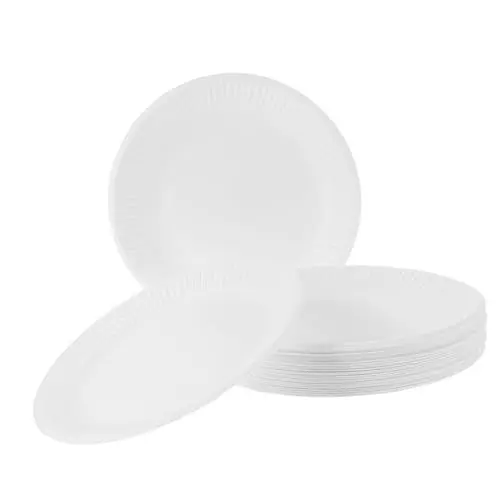 Produktbild: WOFASHPURET 50 Stücke Papier Platten 6 Zoll Party Geschirr Partei Liefert Papier Teller Geburtstag Dekorationen