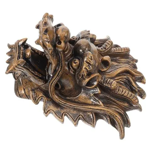 Produktbild: WOFASHPURET Brunnen Attraktion Garten Ornament Großer Gartenbrunnen Wasserbrunnen Im Freien Gartenwandbrunnen Wandbrunnen Außenbrunnen Wasserhahn Wandbrunnen Innenharz Golden