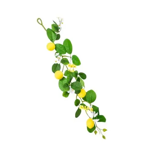 Produktbild: WOFASHPURET Realistische Zitrone Rattan Blume Girlande Künstliche Reben Pflanze Dekorative Für Home