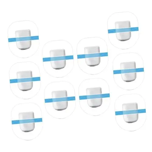 Produktbild: WOFASHPURET Startseite 10 Stück Feste Aufkleber Sensor-Blutmessgerät Blutzuckermessgerät Sensorabdeckung Sensorabdeckungen Monitoraufkleber Blutzuckermessgerät Pflaster Anti-Fall-Aufkleber