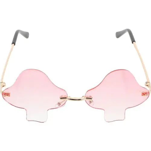 Produktbild: WOFASHPURET Trendige Sonnenbrille Modische Sonnenbrille Randlose Damen-Sonnenbrille Unregelmäßige Sonnenbrille Für Damen Große Sonnenbrille Stilvolle Sonnenbrille Für Erwachsene